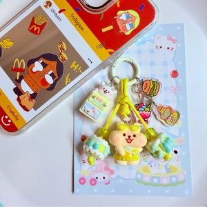Cute hamster resin charm keychain bagcharm phonecharm